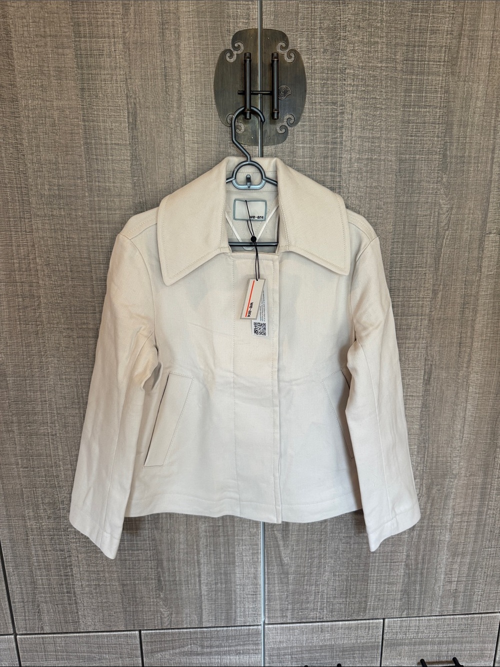 we-Ar4‎ Linen Cotton Blend Jacket